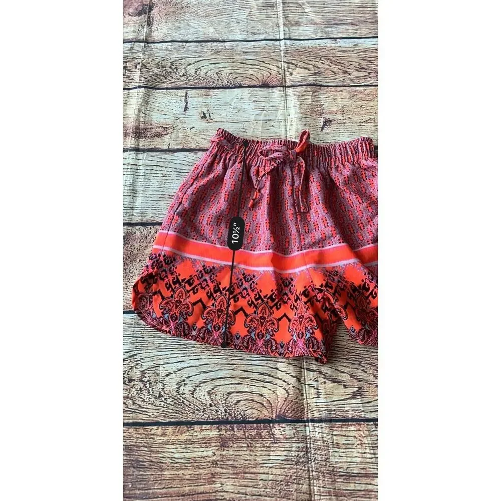 GB Girls Elastic Printed Multicolor Shorts Kid’s Size 6X